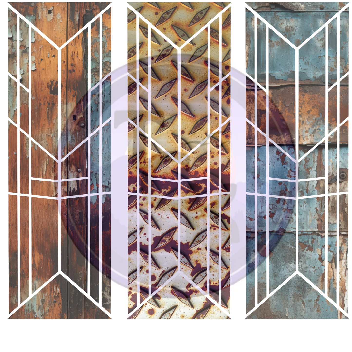 Rusty Grunge Deconstruct sheet 10 wide