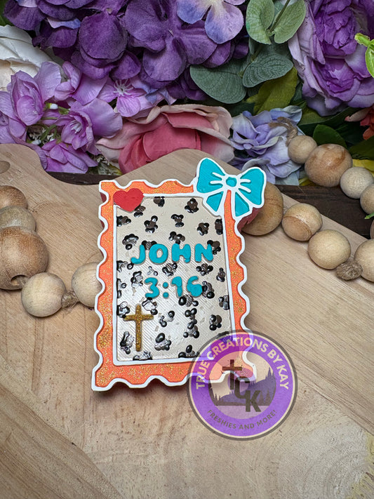 John 3:16 Stamp Freshie