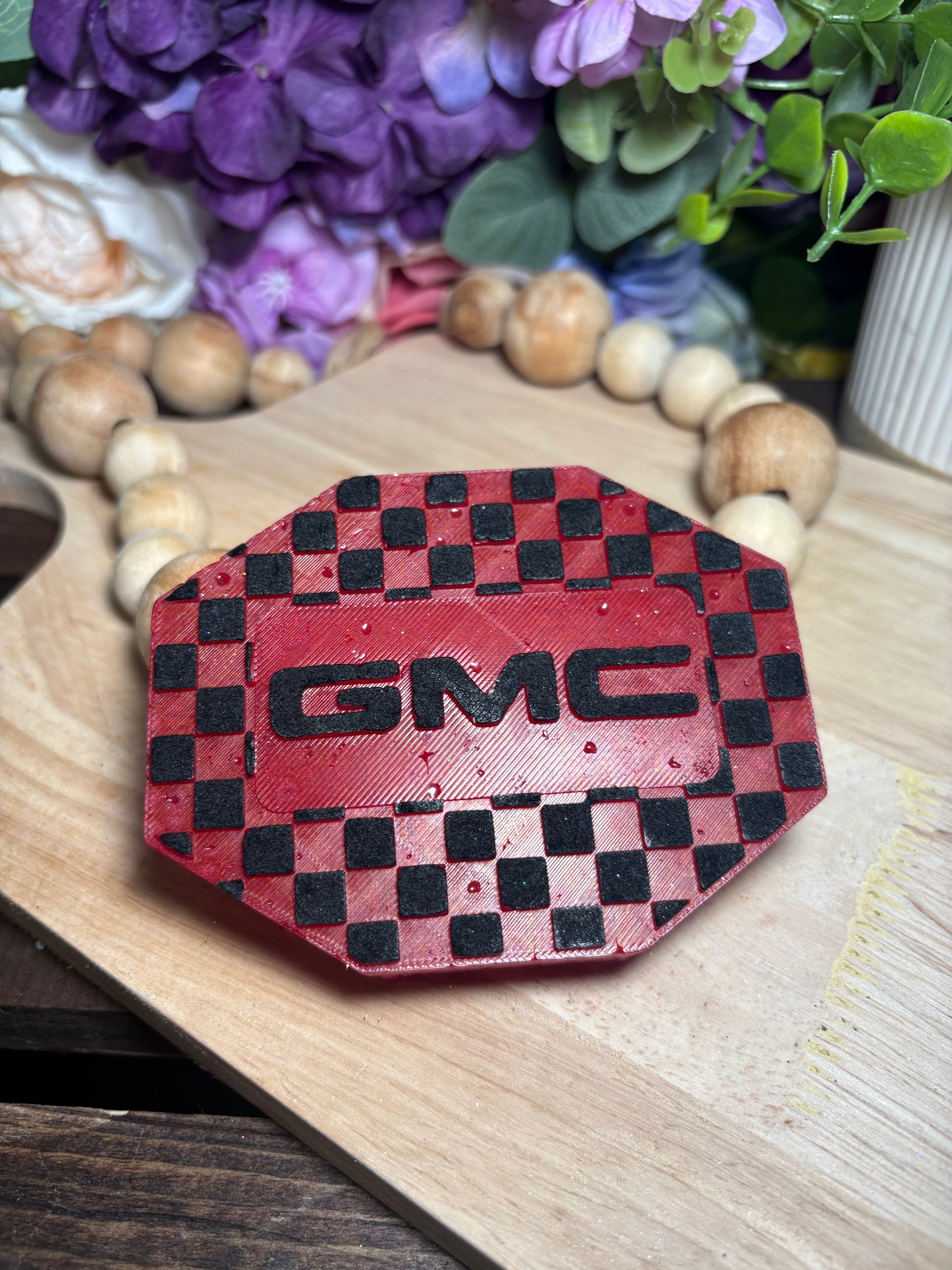 Checkered Car Badge Freshie