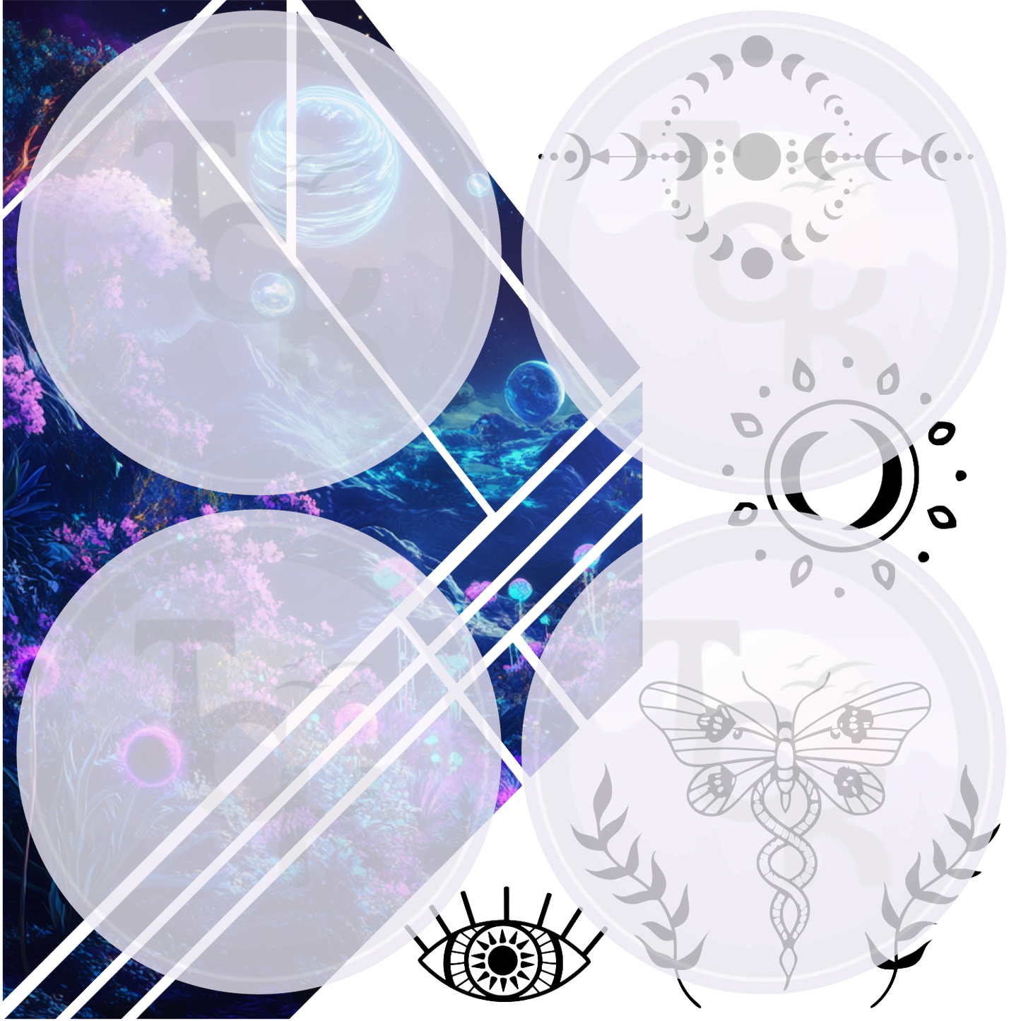 Celestial Deconstruct sheet 10x10