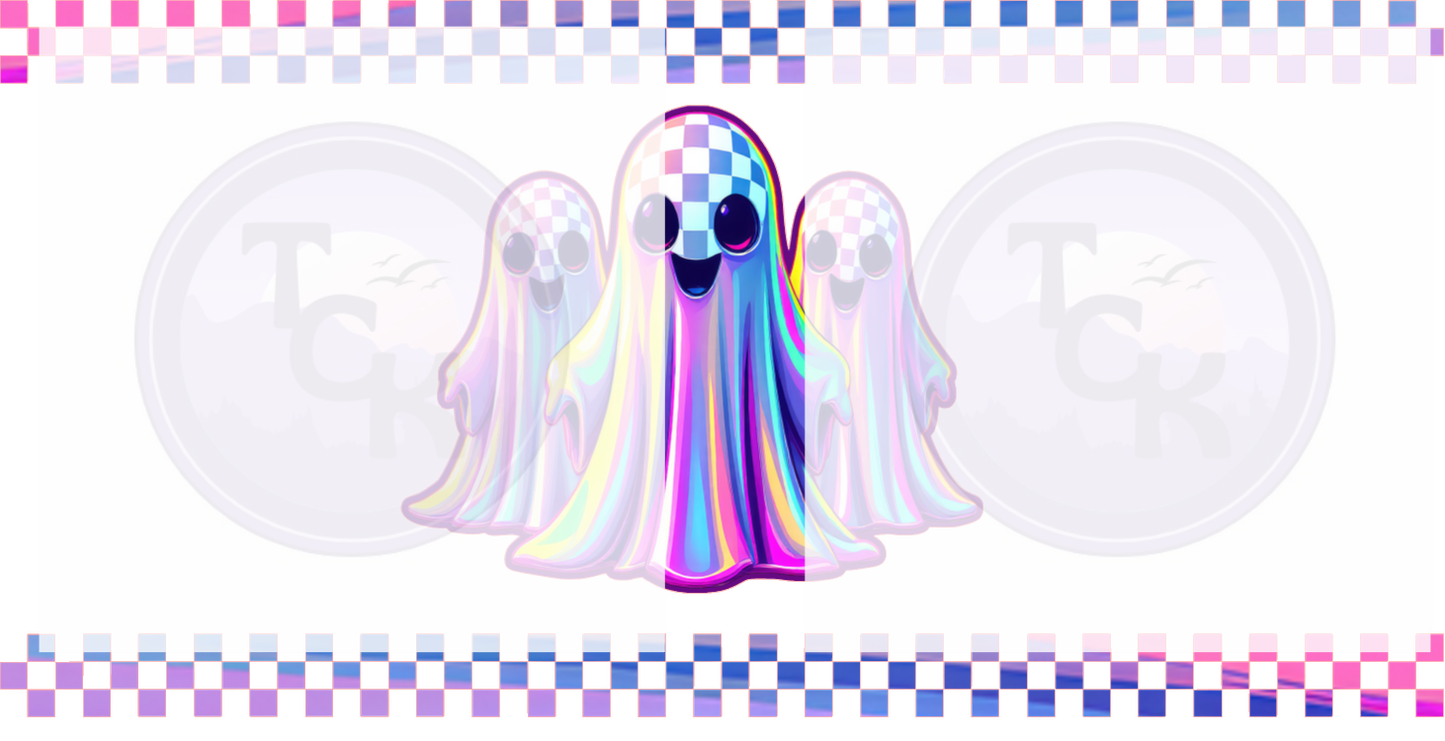 Checkered  ghost  9.75x5 wrap digital