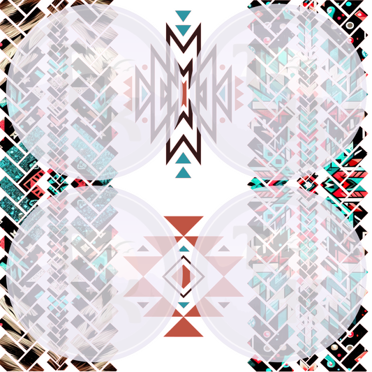 Small Twisted Herringbone Aztec 10x10
