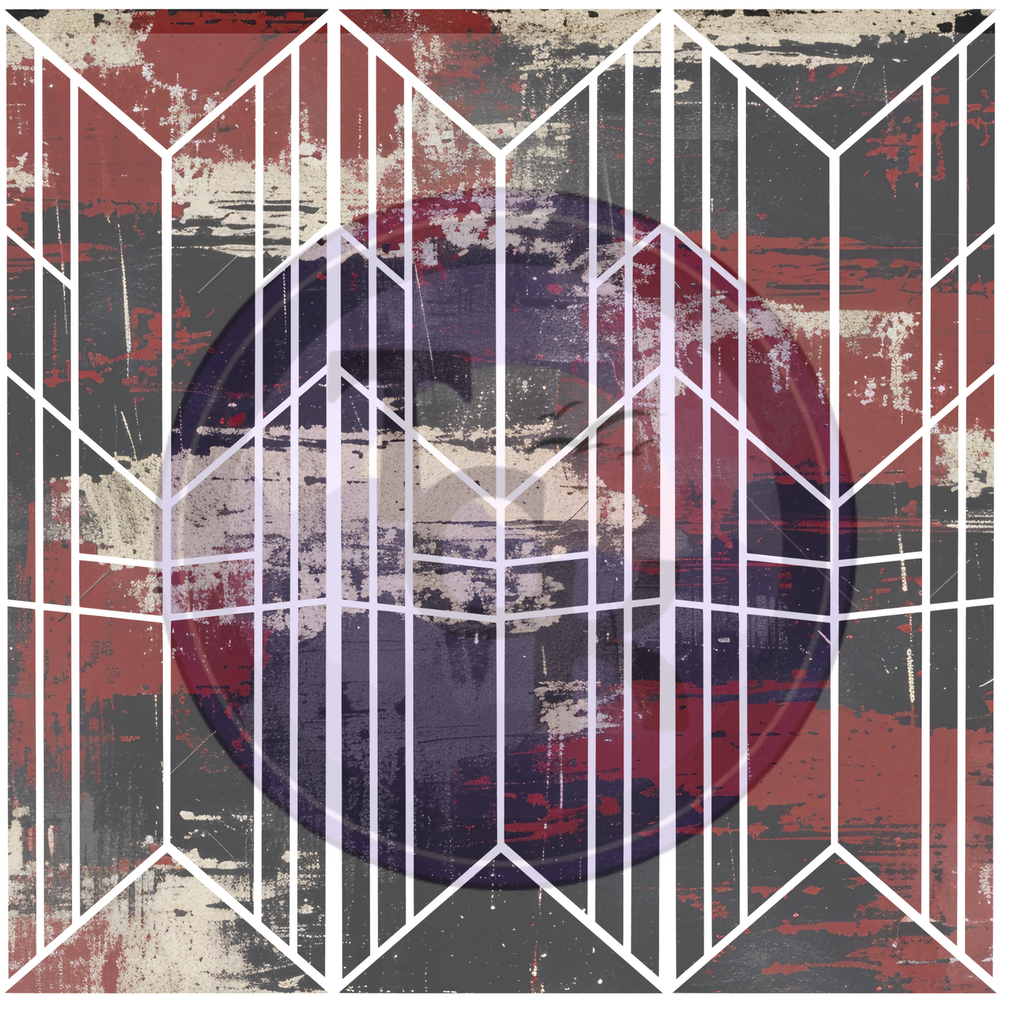 Red and Black Grunge Deconstruct sheet 10x10