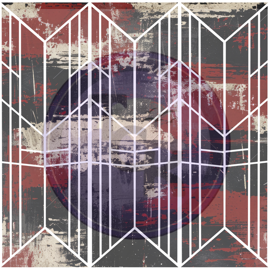 Red and Black Grunge Deconstruct sheet 10x10