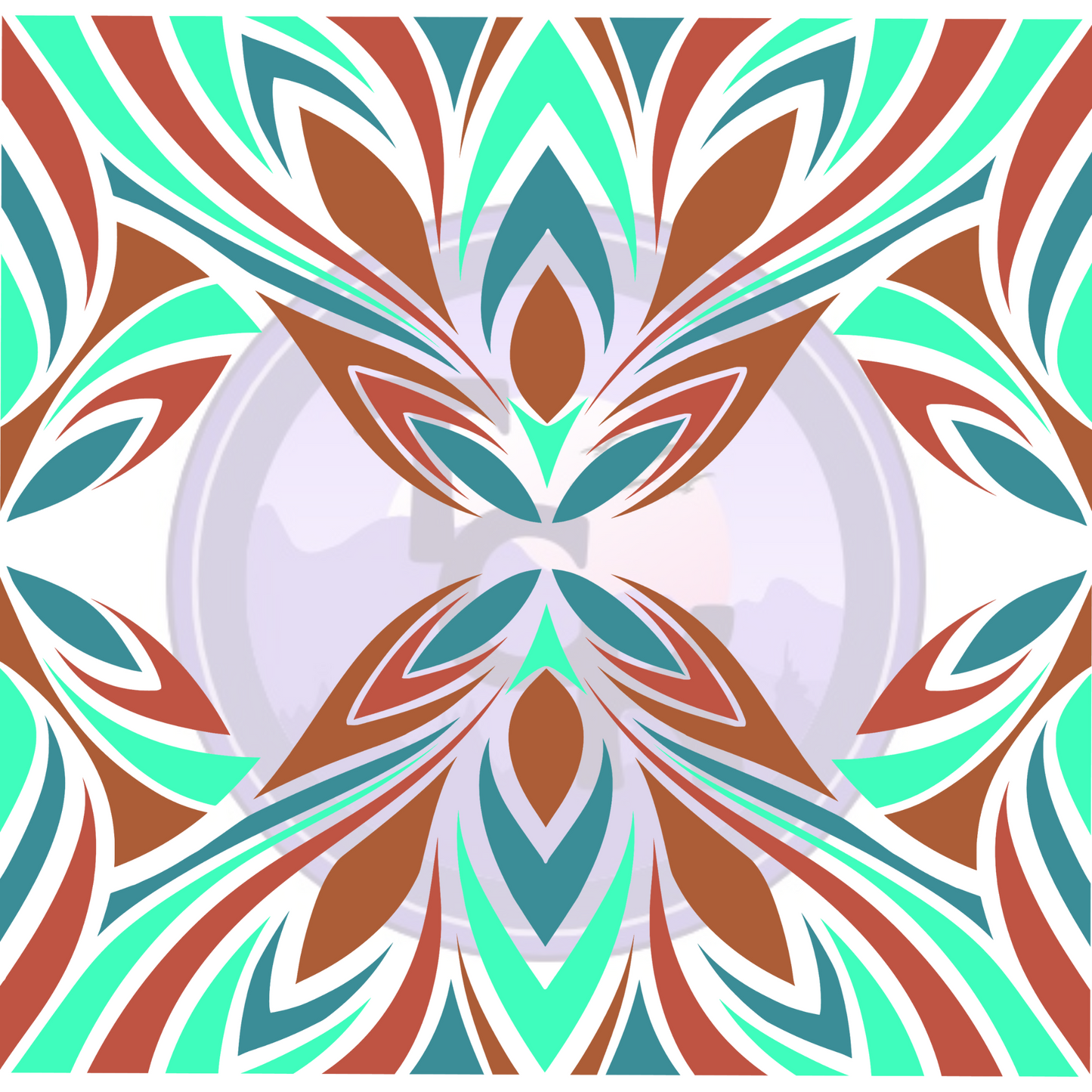 Aztex Color Abstract Grid 10 wide