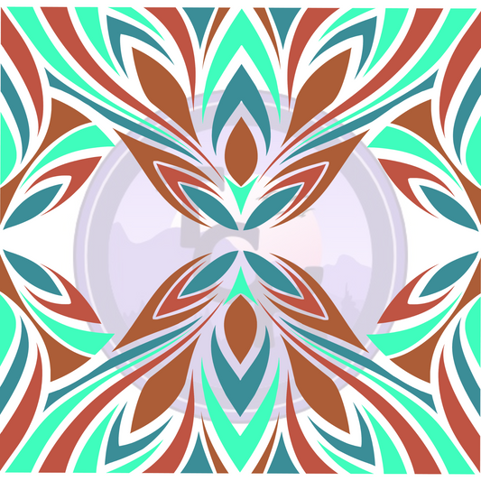 Aztex Color Abstract Grid 10 wide